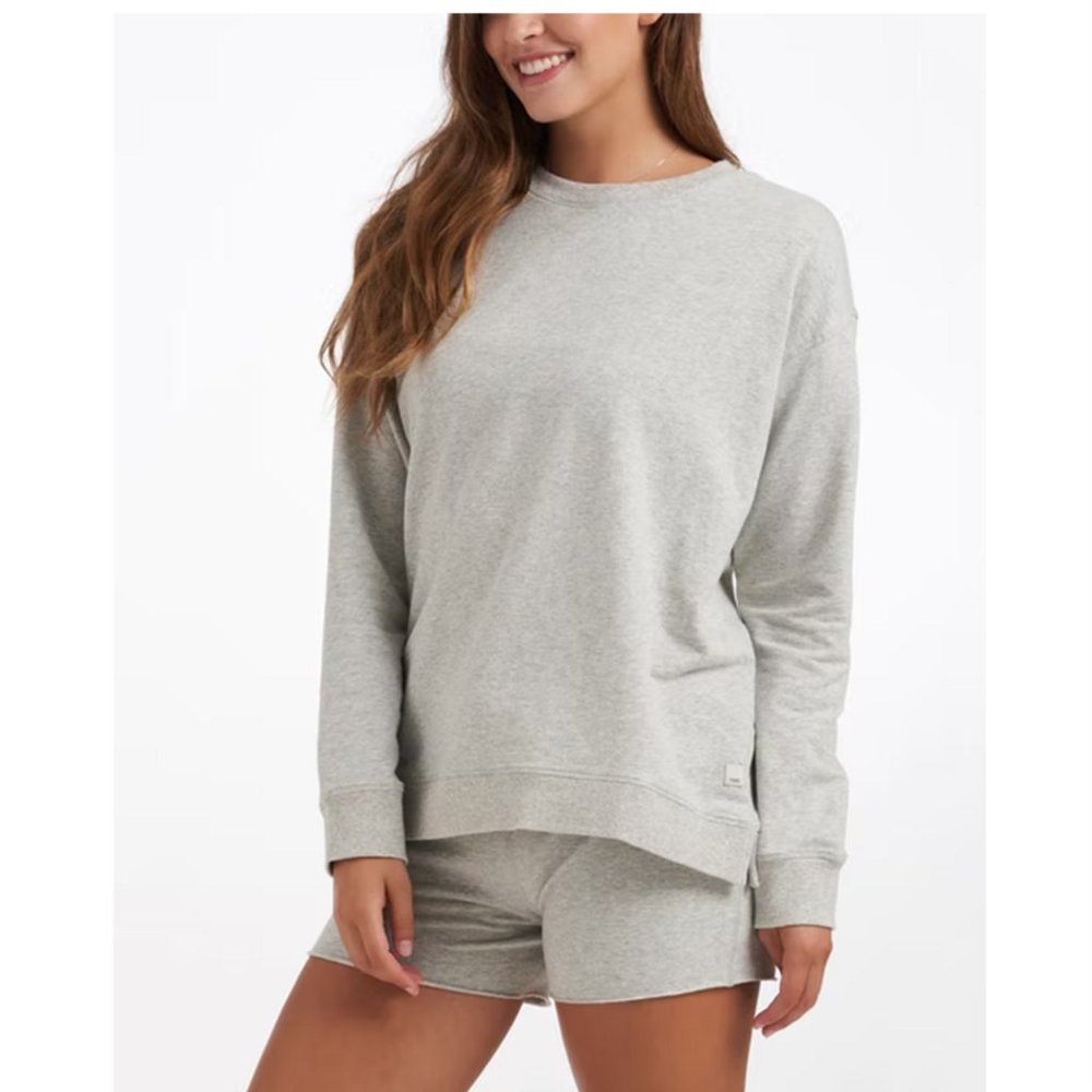 Vuori Gray Women's Laguna crewneck Sweatshirt